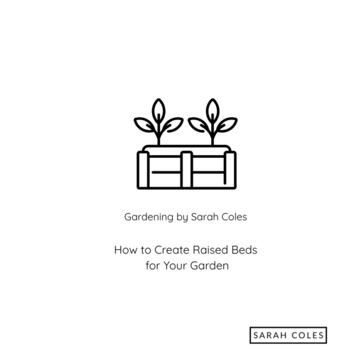 How to Create Raised Beds for your Garden. Gardening by Sarah Coles. Image: Outline of Raised Bed