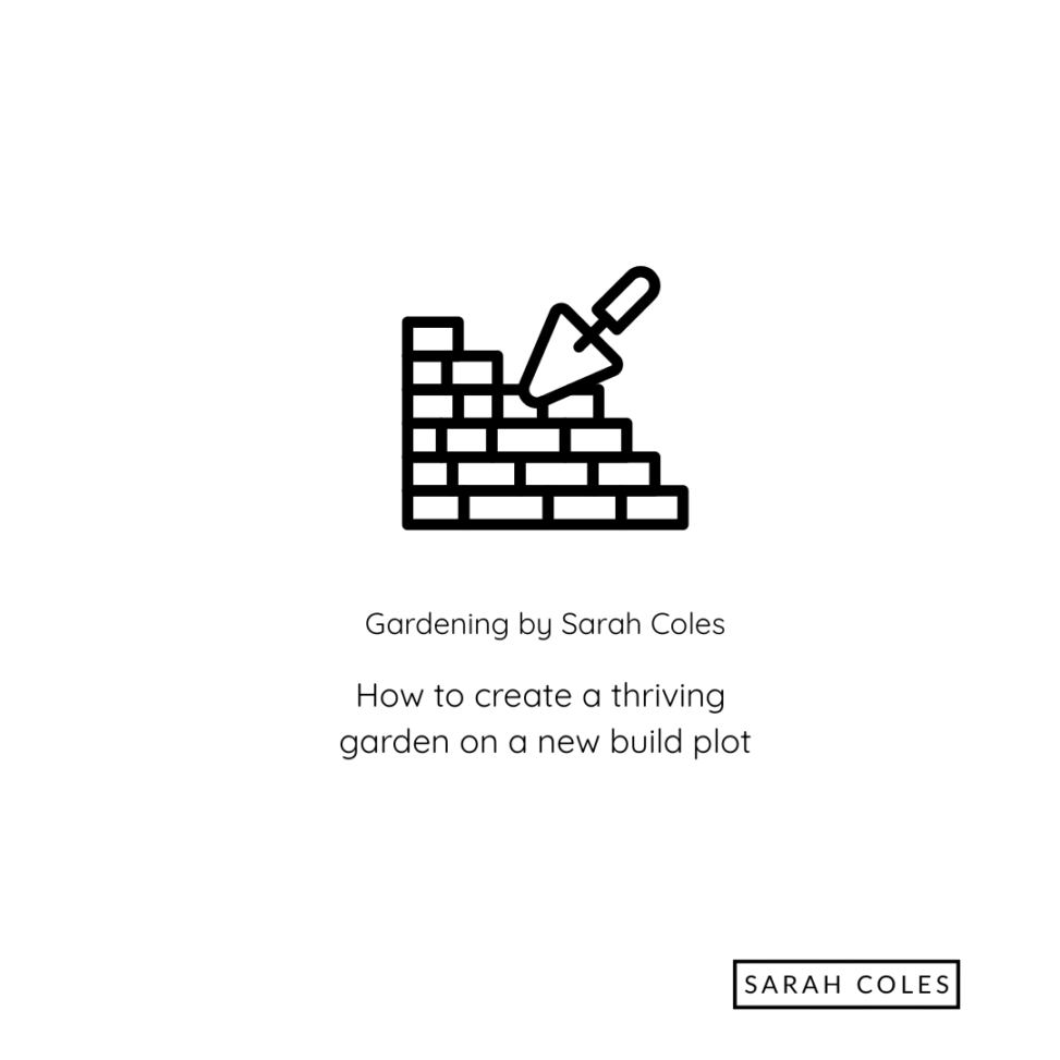 How to Create a Thriving Garden on a New Build Plot. Image: Outline of Brick Wall and Pointing Tool.