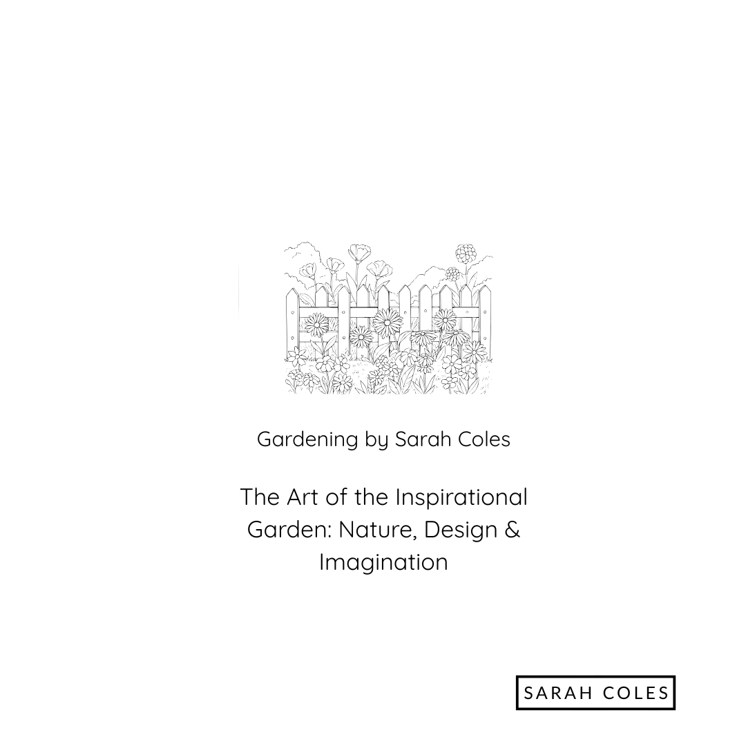 The Art of Inspirational Garden Nature Design Imagination. Image: Outline of Garden Flowers.