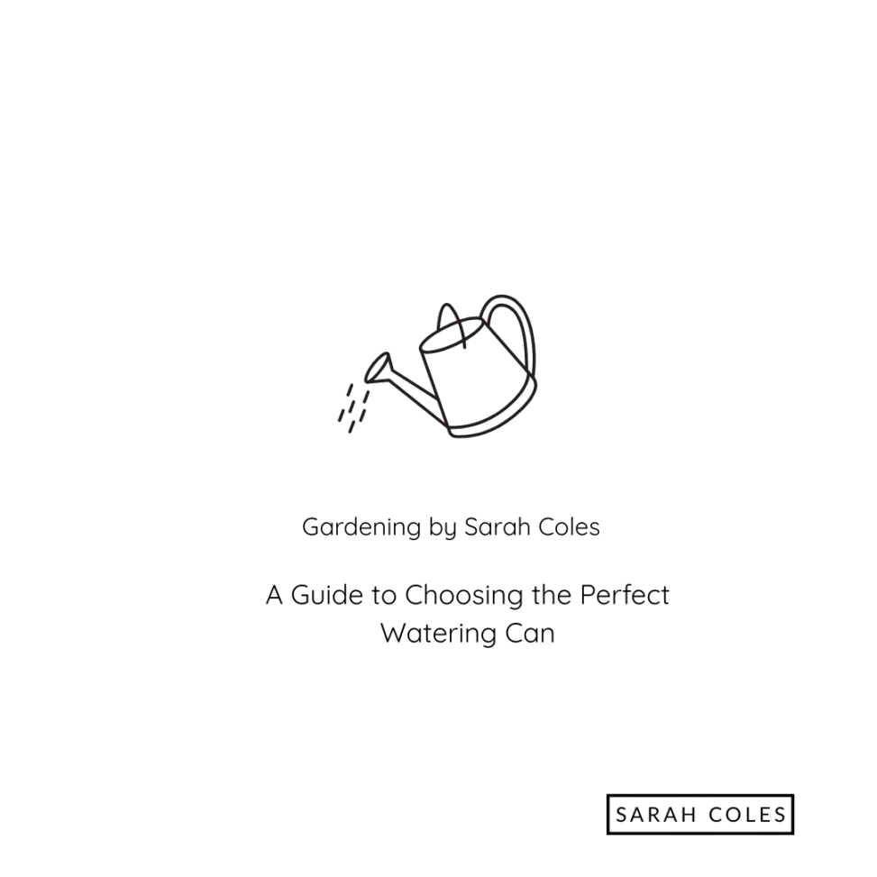 Watering Can Image. A Guide to Choosing the Perfect Watering Can. Gardening by Sarah Coles