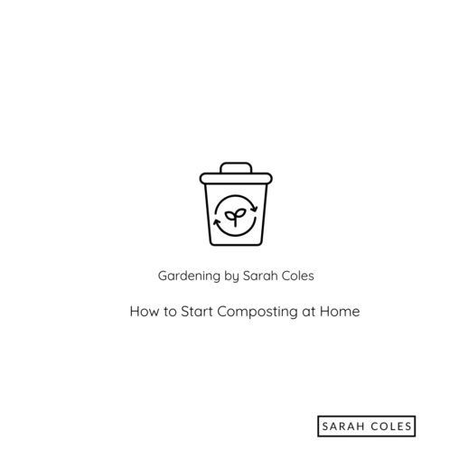 How to Start Composting at Home. Gardening with Sarah Coles. Outline of Composter.